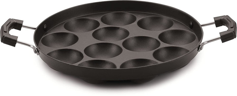 NSVL Non Stick Grill Pan 22 cm diameter 0.5 L capacity(Aluminium, Non-stick)