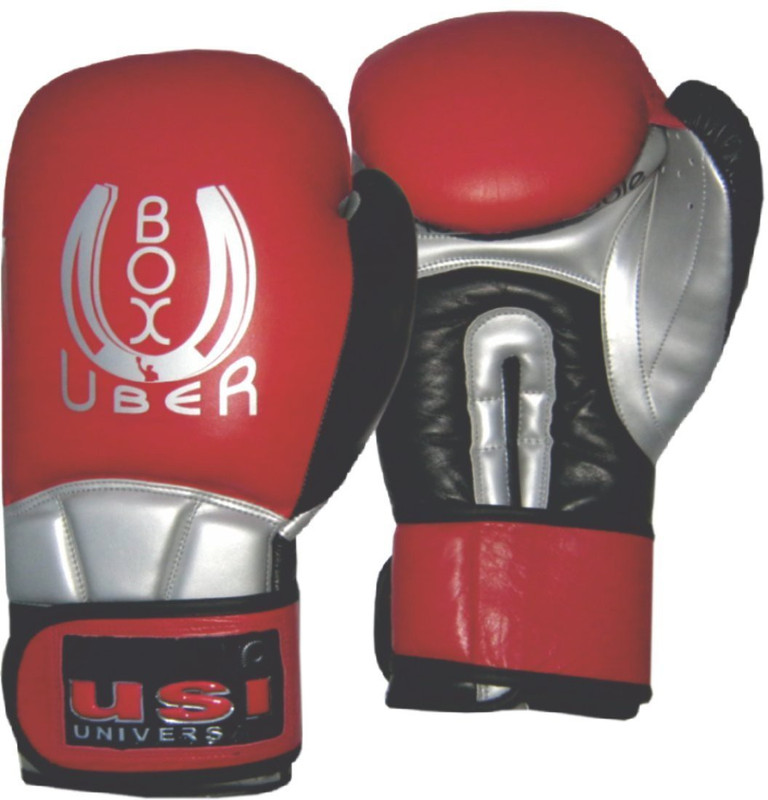 usi Boxing Gloves , Punching Gloves , SPARRING GLOVES_609M1PU_10OZ Boxing Gloves(Red, Black, Silver)
