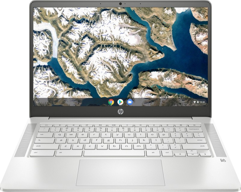 HP Chromebook 14a Celeron Dual Core - (4 GB/64 GB EMMC Storage/Chrome OS) 14a-na0003tu Chromebook(14 inch, Mineral Silver, 1.46 kg)