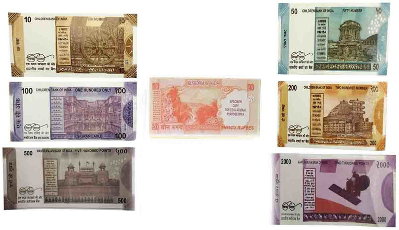VK MART nakali note Fake Notes Gag Toy(Multicolor)