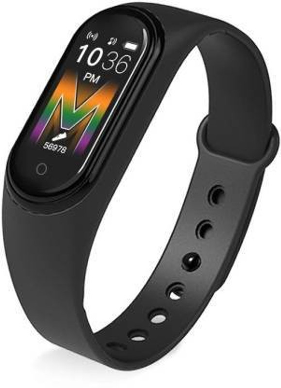 Stylo M5 Smart Band(Black Strap, Size : Free Size)