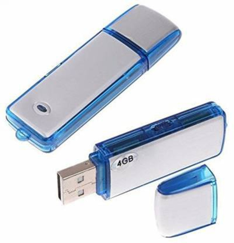 ELEKTRO WELT USB VOICE RECORDER 10 HRS BACKUP High Quality Audio Recorder with Pen-drive for meeting/lecture recording 4 GB Voice Recorder(0 inch Display)