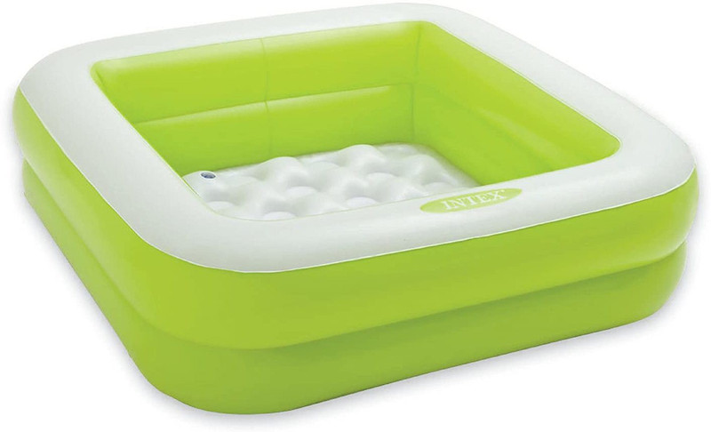 ECOM BHARAT PREMIUM DOUBLE LIFE A4 Baby Swimming Pool Bath Tub Inflatable Swimming Pool(Blue)