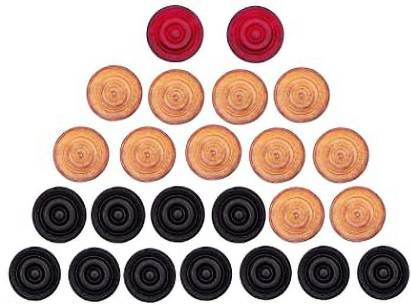 Vixen CARROM COINS , STRIKER Carrom Pawns(Pack of 24)