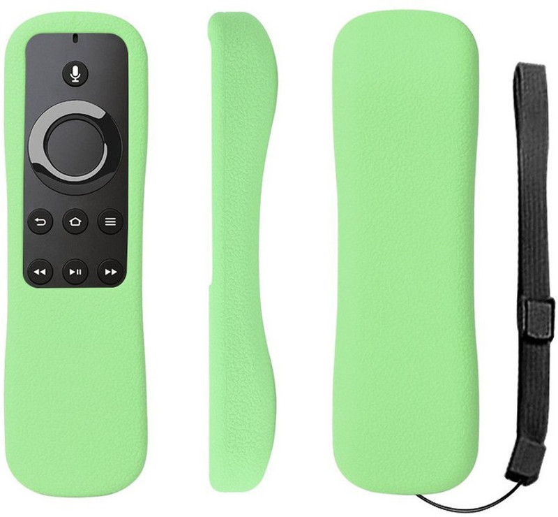 Oboe Back Cover for Amazon Fire TV, Fire TV Stick, Fire TV Cube 5.9'' Alexa Voice Remote Cover(Green, Shock Proof, Silicon, Pack of: 1)