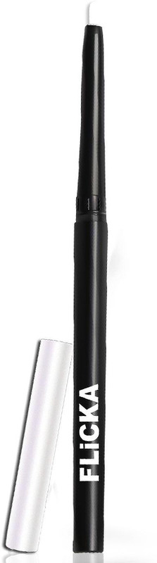 Flicka Breathtaking Eyes Twist Kajal Waterproof, White, 0.25g(White, 0.25 g)