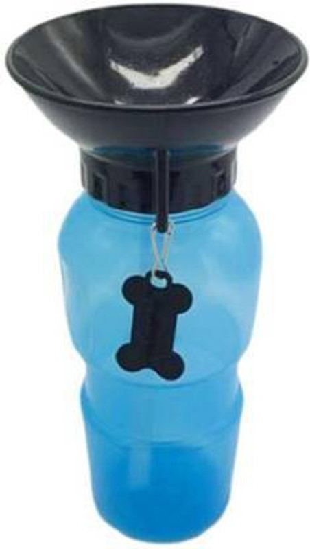 Alpyog Dog Water Bowl Bottle Sipper Portable. Classic Plastic Pet Bottle(500 ml Blue)