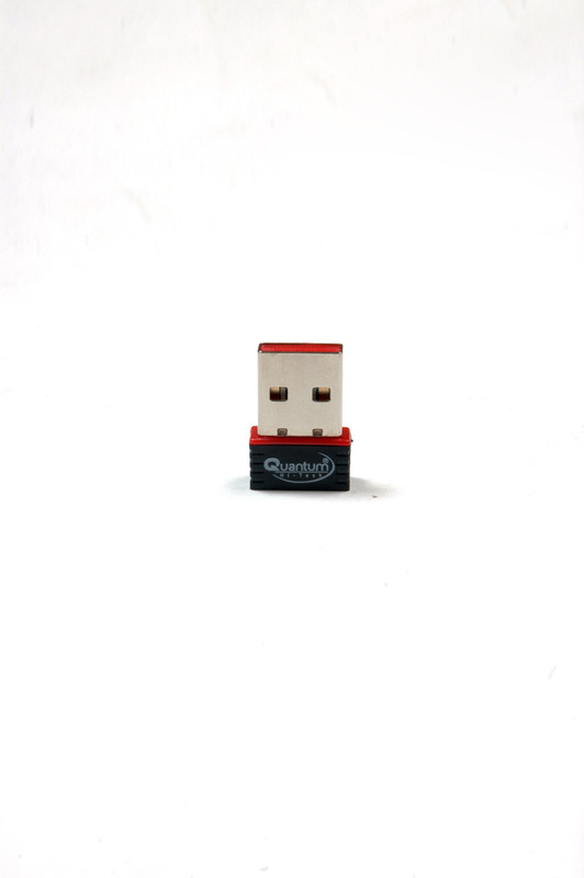 QUANTUM QHM300 Wifi Dongle Receiver USB Adapter(Red & Black)