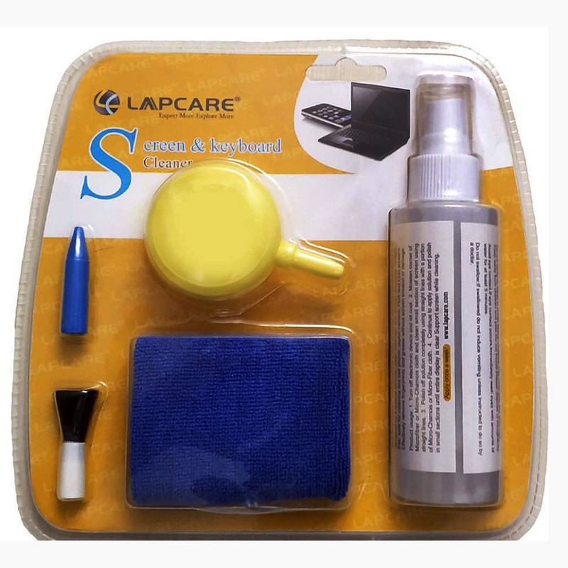 LAPCARE CLEANING KIT for Computers, Laptops, Gaming, Mobiles(5-in-1 Screen Cleaning Kit with Suction Balloon)