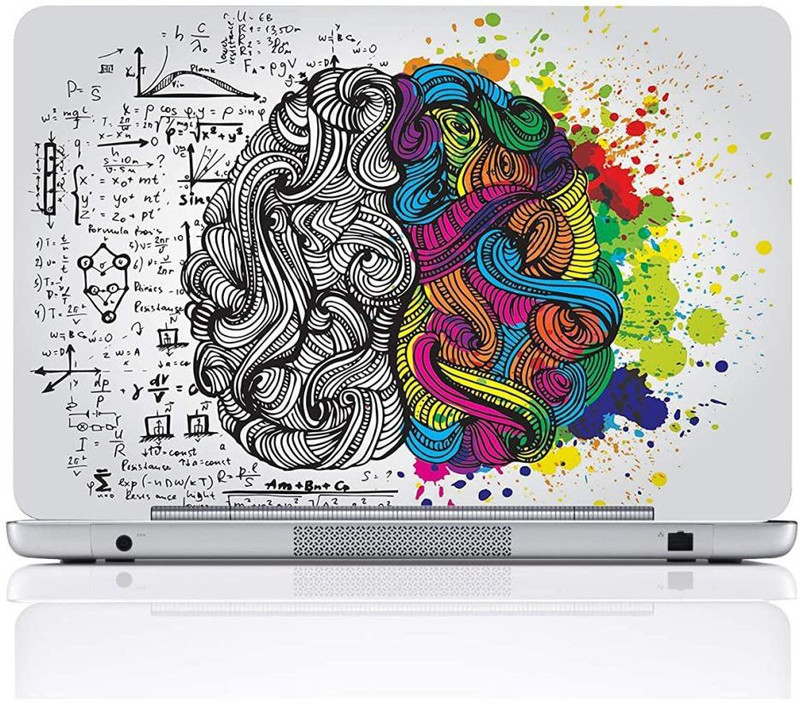 Gprint Brain_0001 Vinyl Laptop Skin Compatible for 15.6 inch(Theme: Patterns)