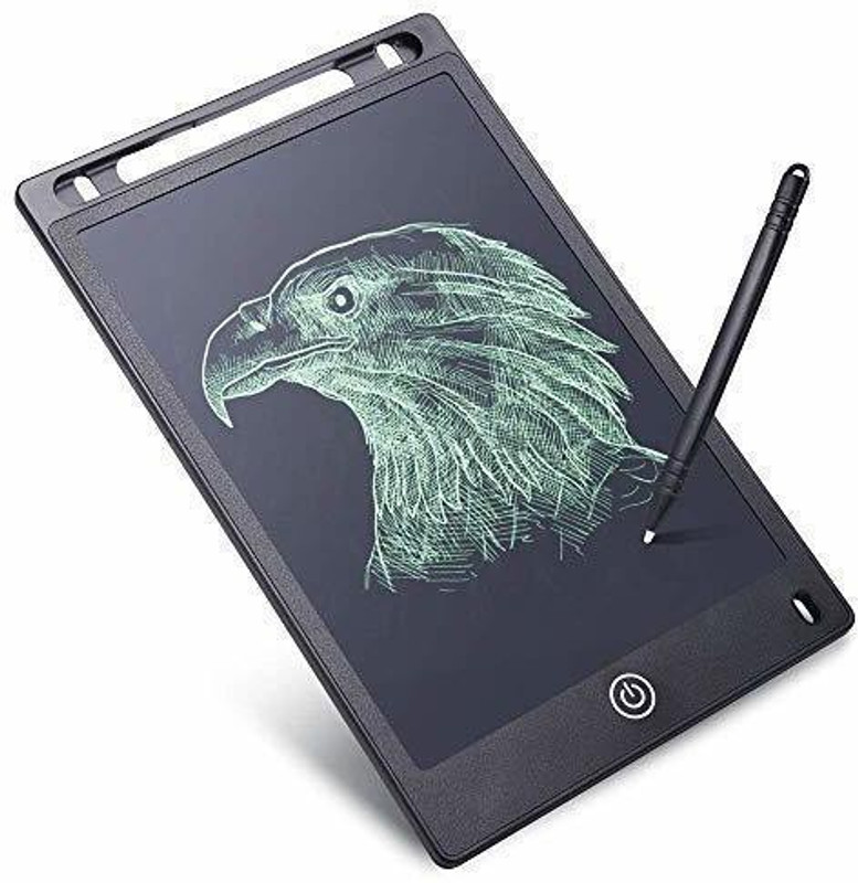 NILKANTH ENTERPRISE Paperless E-Writer 8.5 Inch Doodle Board Writing Tablet Pad Reusable Portable Ewriter Educational Toy for Kids, Student, Teacher at Home, School and Office 5.9 x 6.9 inch Graphics Tablet Connectivity - Wireless(Grey)