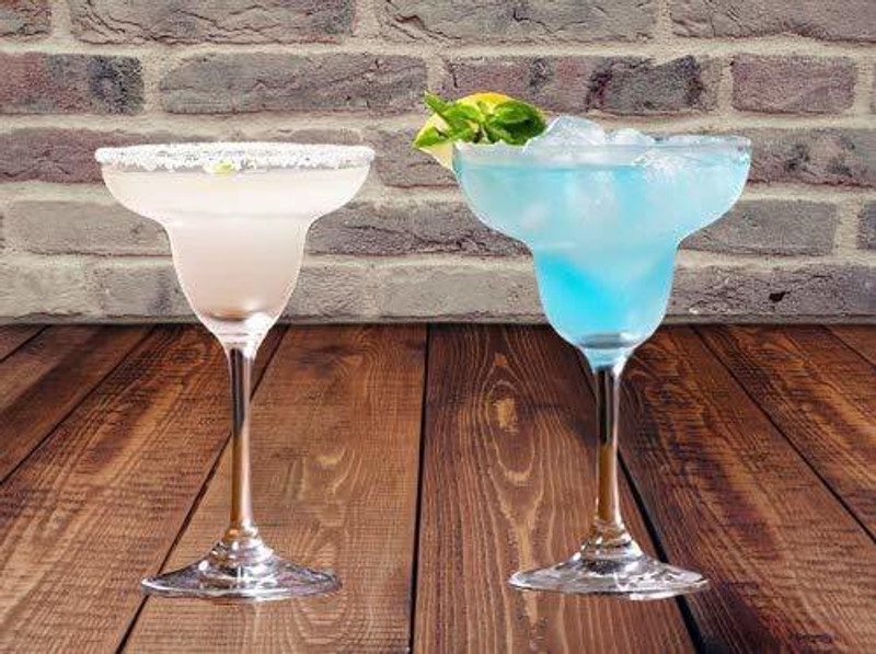tyche enterprise (Pack of 2) Europe Non-Lead Crystal-Clear Glass | Margarita | Cocktail | 270 Ml | Set of 2 Glass Set (270 ml, Glass) Glass Set Wine Glass(270 ml, Glass, Clear)