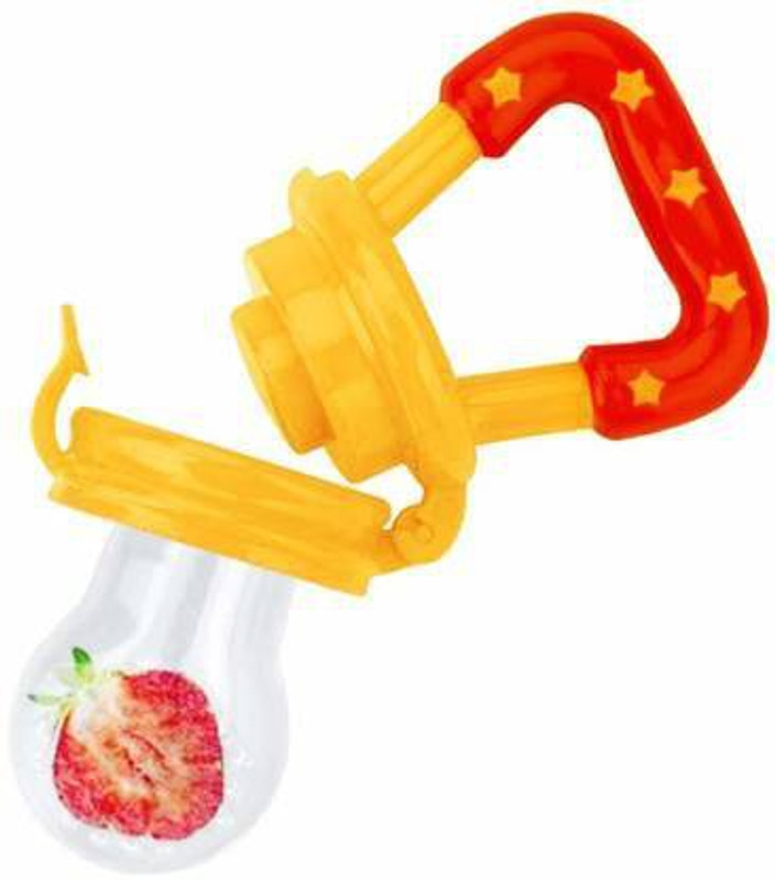 SS Sales Fruit and Food Nibbler & Feeding Pacifier DD Feeder (Multicolor) - SILICONE(Yellow)