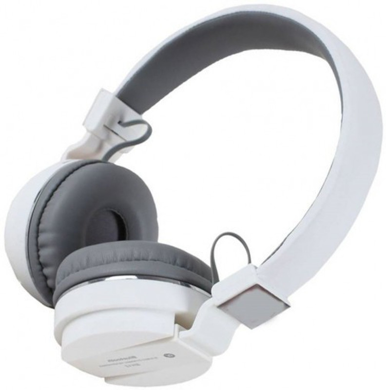 Worricow High Music Gym Workout Headphone with FM and SD Card Slot Bluetooth(White, On the Ear)