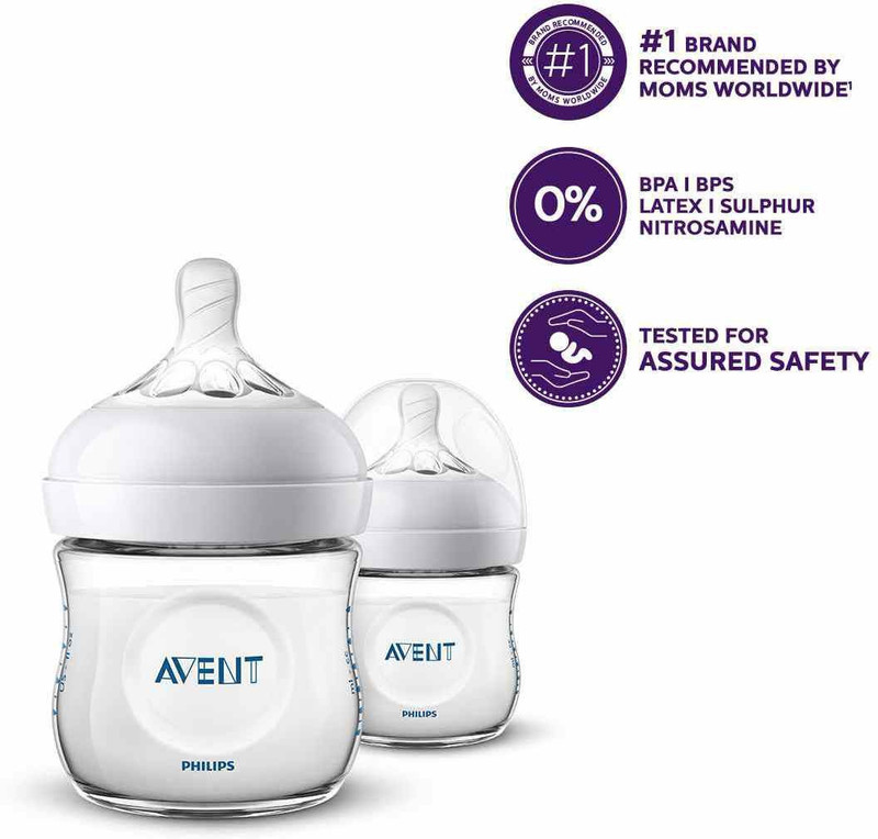 Philips Avent Natural Feeding Bottle Twin Pack - 250 ml(Transparent)