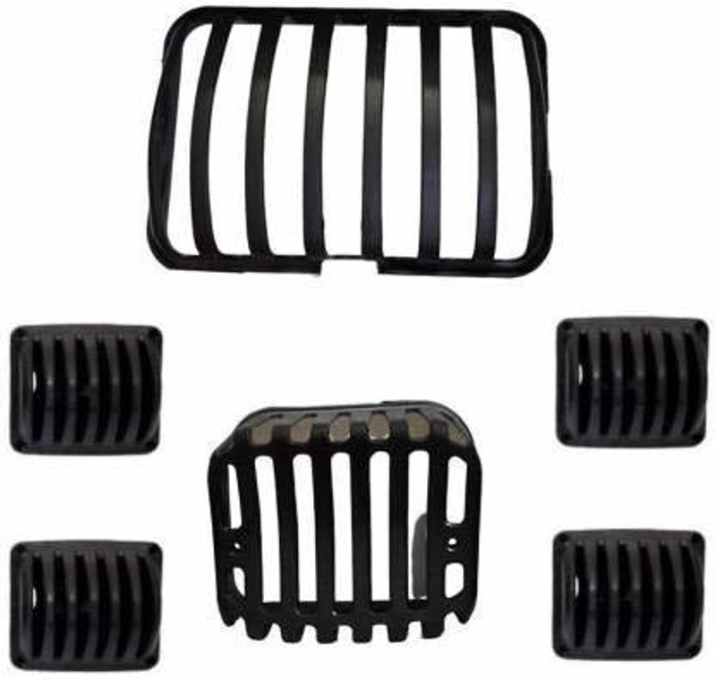 Naturalcreations Plastic Black H Spledor Full Cover 06 Bike Headlight Grill(Black)