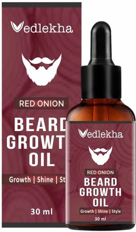 Vedlekha Beard Growth Oil with Onion Oil For Beard & Hair Growth | 100% Natural Hair Oil (30 ml) Hair Oil(30 ml)
