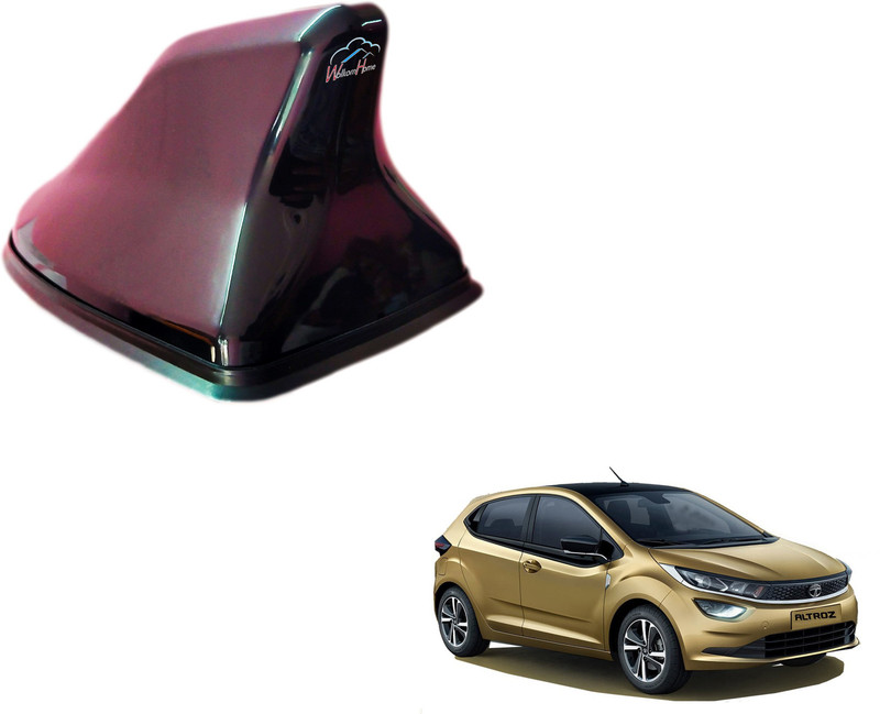 WolkomHome High performance Shark Fin Antenna Black color Car FM Radio Signal Aerials for tata-altroz Sfin_Black_-altroz Satellite Vehicle Antenna