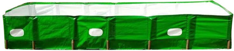 Mipatex 450 GSM HDPE Organic Vermi Compost Maker Bed, 8ft x 4ft x 2ft (Green) Garden Tool Kit(1 Tools)