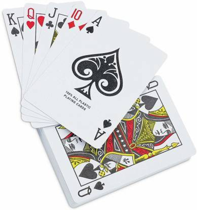 Dabloos Waterproof Playing Cards/ Tash Patti in Plastic Case(Multicolor)