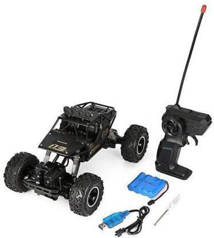R H NAKARANI CREATION Metal Body Rechargeable Rock Crawler 4 WD Drive 2.4 Ghz 4x4 Rally Car RC Monster Truck (Multicolor)(Multicolor)