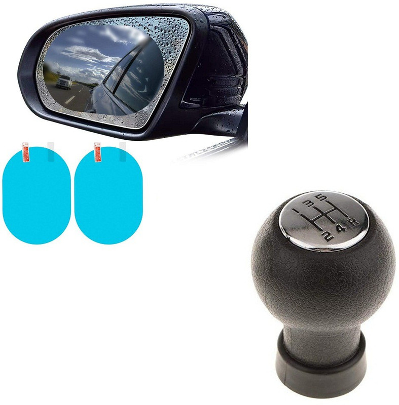 Uniqon 2 Anti-Fog Membrane Waterproof Film Sticker, 1 Rubber Gear Knob Combo