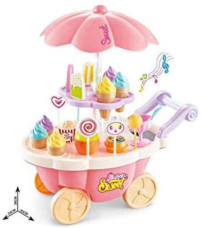 HIM TAX SWEET SHOP CART WITH MUSIC & LIGHTS