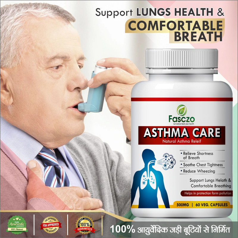 Fasczo Asthama Care Capsules For Respiratory tract infections 100% Pure(60 No)