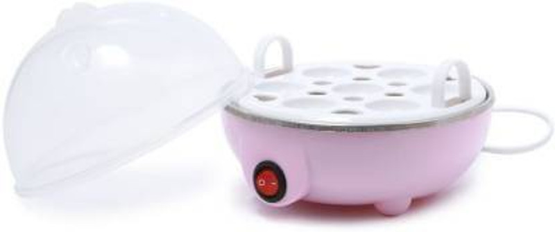 hayan enterprise Multi Function One Layer Electric Egg Boiler Steamer- ( 7 Eggs ) Egg Cooker(Pink, 7 Eggs)
