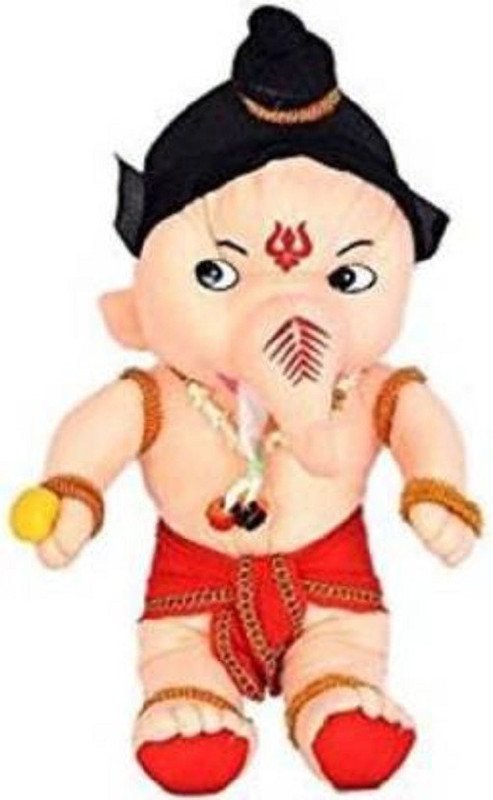 Saubhagye Premium Quality Cute Lord Ganesha Soft Toys- 25 cm - 25 cm(Multicolor)