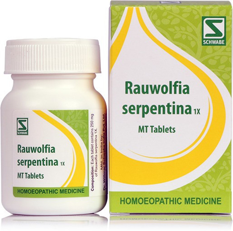 Dr.Willmar Schwabe India Rauwolfia Serpentina 1X Tablets(2 x 20)