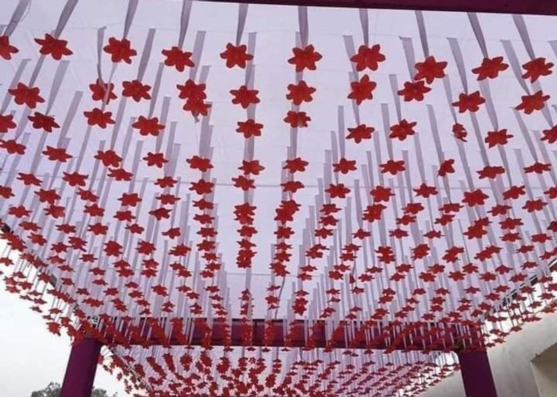 Ayush Crafts Ayushka Crafts Tent decorative ceiling Tent - For Marriage event party(White)