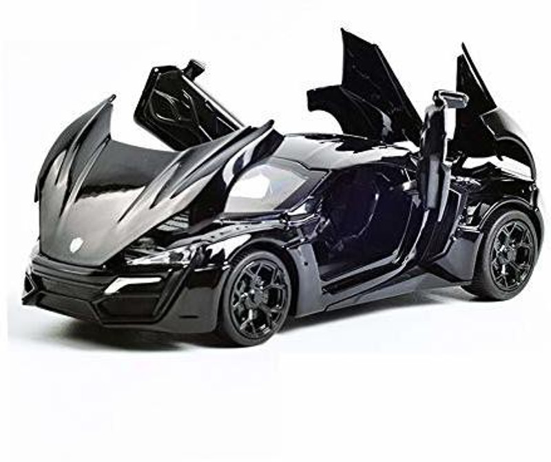 ARNIYAVALA 1: 32 Lykanhypersport Models Pull Back Alloy Diecast Car for Kids(Black, Pack of: 1)