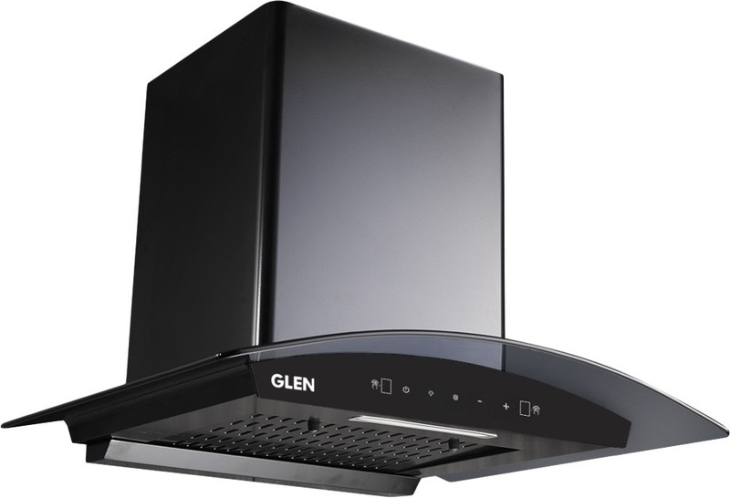 Glen ISPA 60 cm BL filterless Auto Clean Wall Mounted Chimney(Black 1050 CMH)