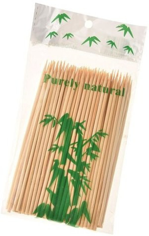 SRI SAI TRADERS SST1 Disposable Bamboo Serving Fork Set(Pack of 100)