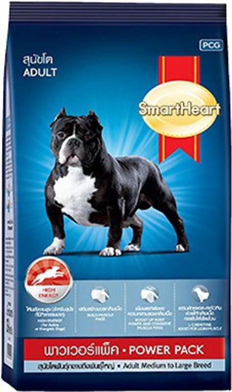 smart heart Power Pack Adult Dog food 3 kg Dry Adult Dog Food