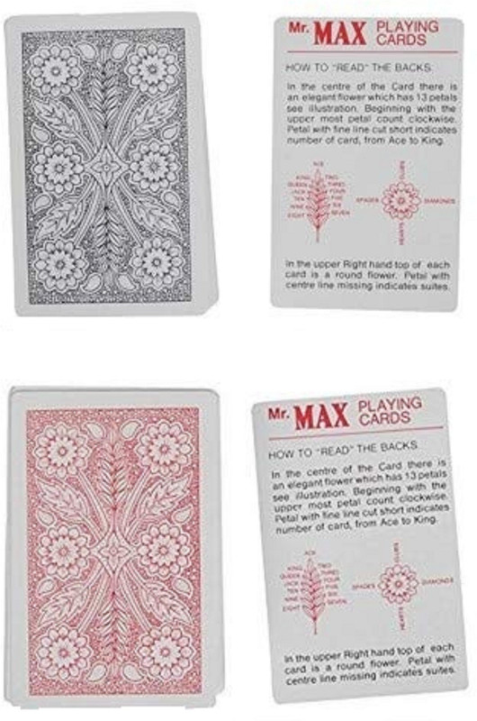 R.s.Magic Tricks Marked SPY Magician Playing Cards 2 Decks Pack of 2) card magic Gag Toy(Red & Black)