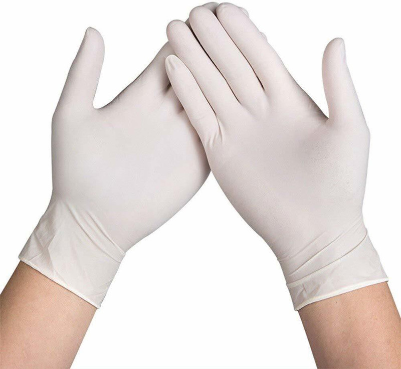 V SURZ HIGH QUALITY LATEX EXAMINATION GLOVES Latex Examination Gloves(Pack of 100)