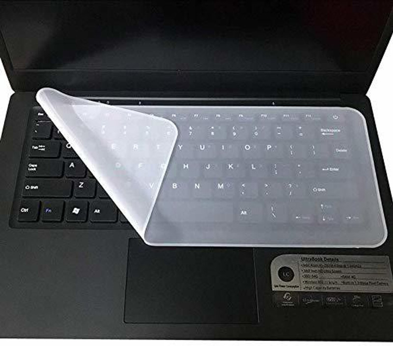 COMBOTECH combopack002 Compatible For All 15.6 Inches Laptops Keyboard Skin(sky blue transparent)
