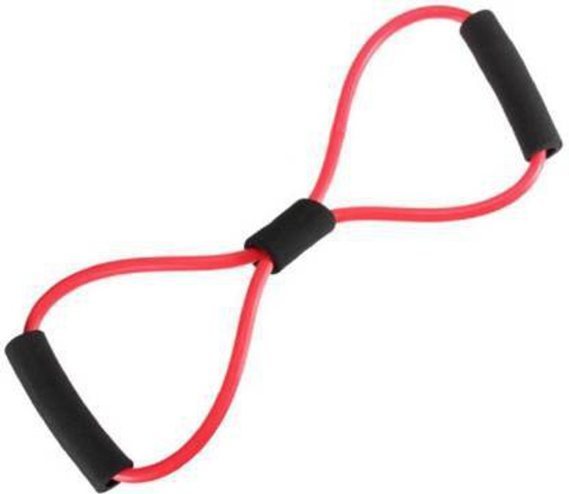 Worricow 8-Shape Rubber Loop Pull Sports Resistance Band Resistance Tube(Red)