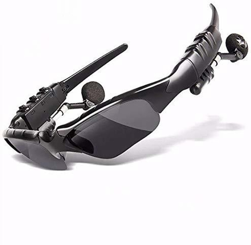 RH sales 6T Bluetooth Sunglasses Headphones Stereo Wireless Sport Riding Song Call Ear Buds Earphone for All Smartphone Device(Black)