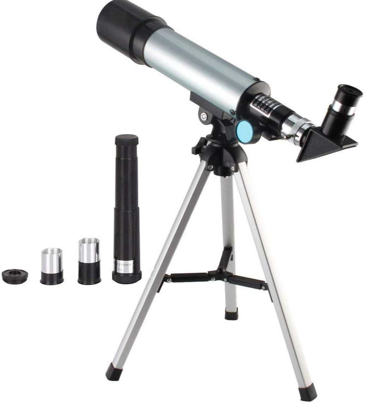 FosCadit 90X Advance Land & Sky Monocular Refractor Telescope Kit with Tripod Optical Glass Lens and Metal Tube Reflecting Telescope(Manual Tracking)