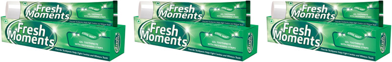 fresh moments Toothpaste gel (3*100g) Toothpaste(300 g, Pack of 3)