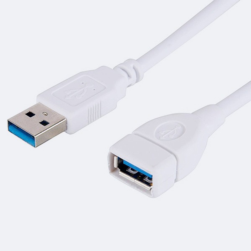 TERABYTE USB 3.0 Super Speed Extension Cable 1.5 Meter Combo Set Designed for Gaming(White)