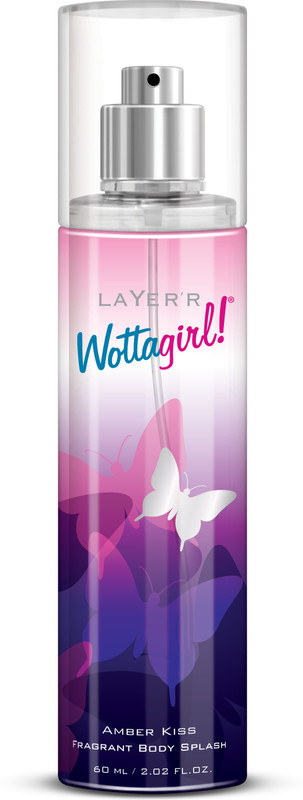 LAYER'R WOTTAGIRL! AMBER KISS 60ml Body Spray - For Women(60 ml)