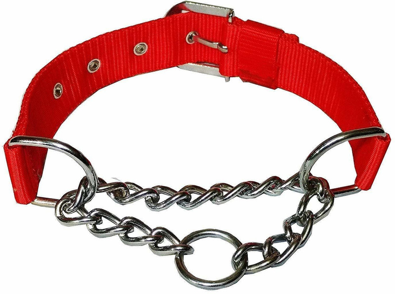 Singhal Pet care Choke Collar For Dog Dog Collar & Chain(Extra Large, Red)