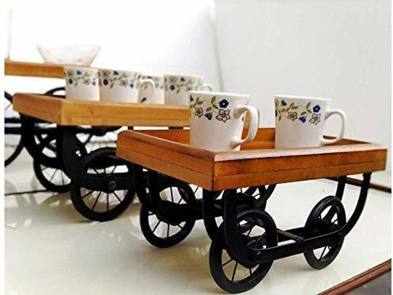 ARTANDCRAFTINDIA Wooden Tray Redaa Desi Look Tray