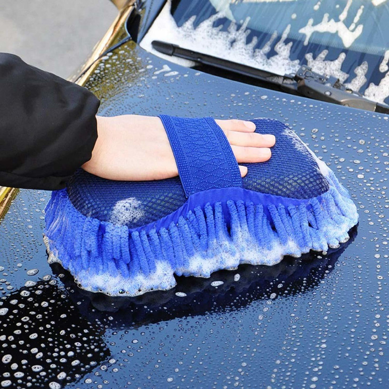 krenz Microfiber, Cotton Vehicle Washing  Sponge(Pack Of 1)