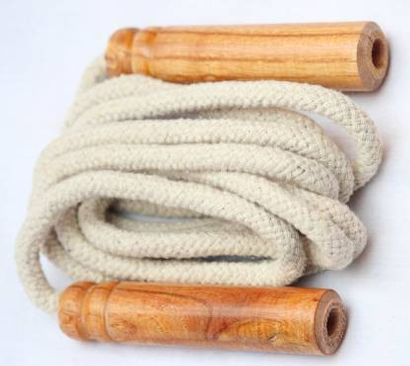Noddy Cotton Skipping Rope With Wooden Handle Freestyle Freestyle Skipping Rope(Length: 213 cm)