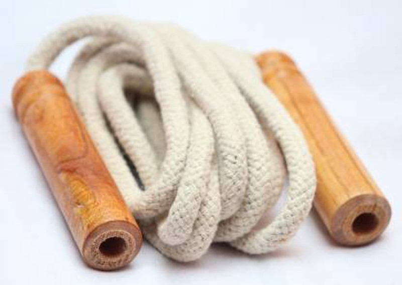 CELWARK Unisex Fitness Jumping Skipping Rope with Wooden Handle Freestyle Skipping Rope Freestyle Skipping Rope(Multicolor, Length: 230 cm)